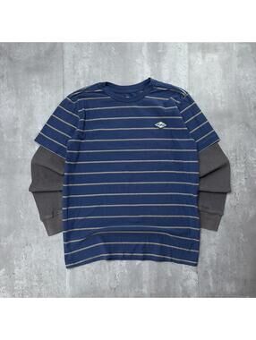 Y2K Billabong Surf Grunge Striped Long Sleeve Thermal Shirt